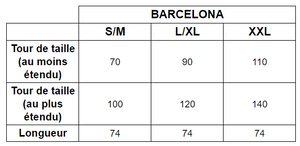 Barcelona - La jupe graphique mi-longue en cercle